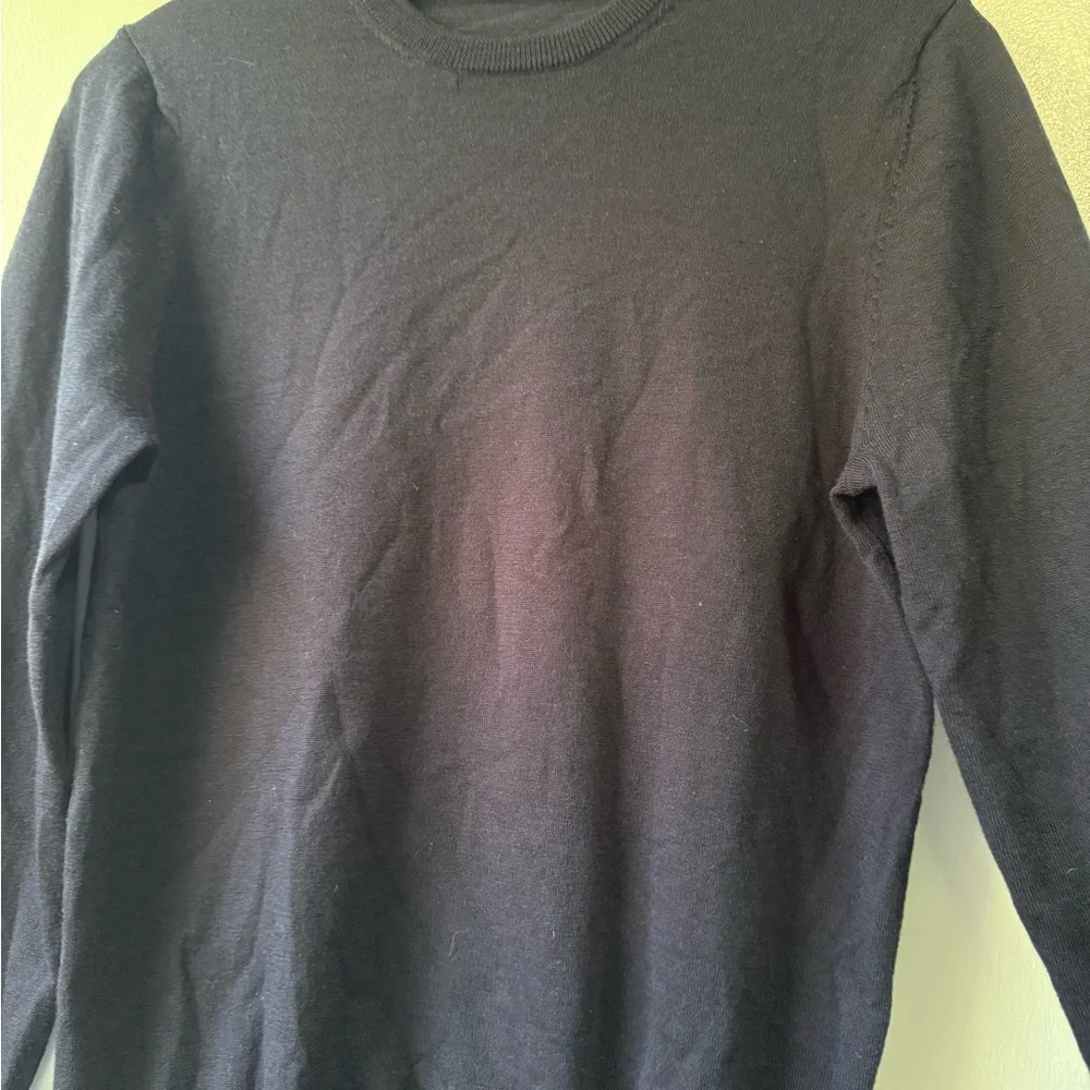 Suitsupply Crew Neck Navy Knit Sweater